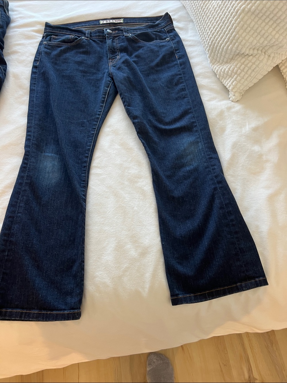 J Brand Dark Indigo Flare Jeans